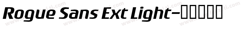 Rogue Sans Ext Light字体转换